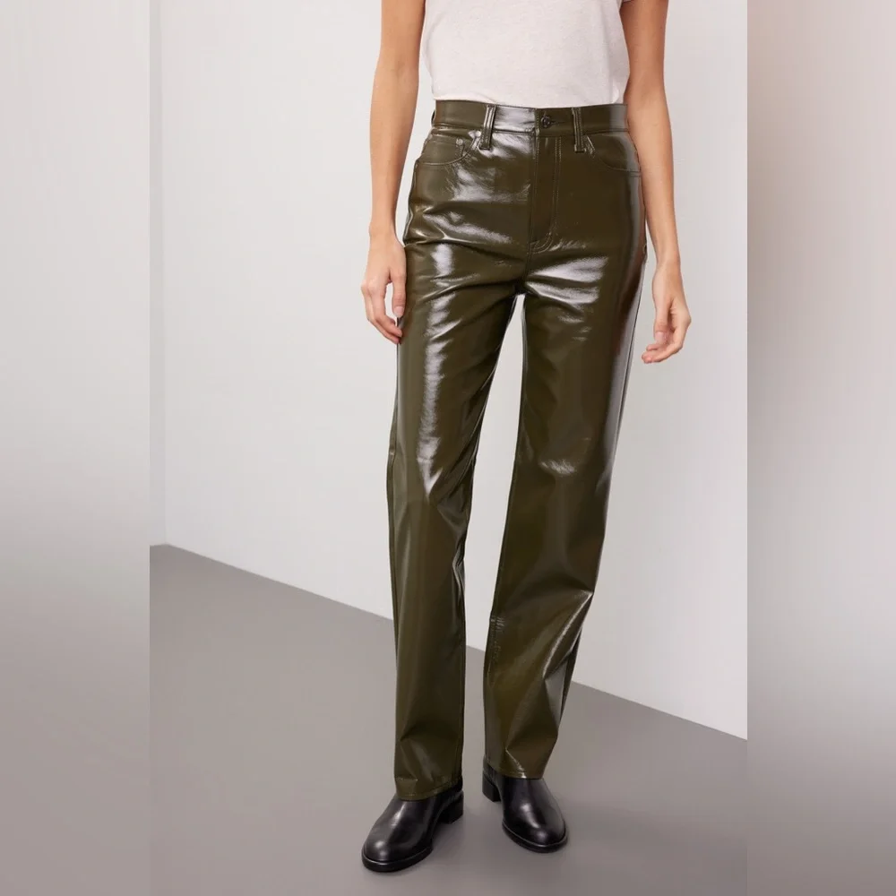 PISTOLA Cassie faux leather JEANS PANTS - Picture 2 of 9